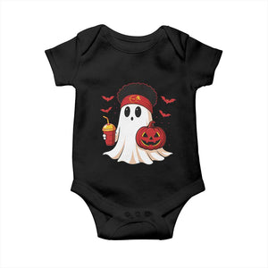 Halloween KC Ghost Baby Onesie Pumpkin Ghost Costume Football TS10 Black Print Your Wear