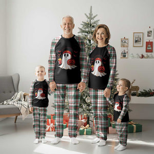 Halloween KC Ghost Plaid Pajama Set Pumpkin Ghost Costume Football TS10 Christmas Plaid Print Your Wear