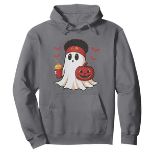 Halloween Chiefs Ghost Hoodie Pumpkin Ghost Costume TS10 Charcoal Print Your Wear