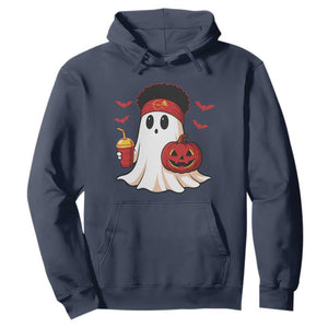 Halloween KC Ghost Hoodie Pumpkin Ghost Costume Football TS10 Navy Print Your Wear