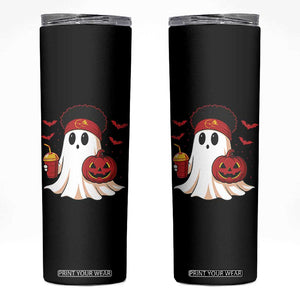 Halloween Chiefs Ghost Skinny Tumbler Pumpkin Ghost Costume TS10 Black Print Your Wear