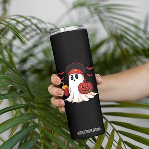 Halloween Chiefs Ghost Skinny Tumbler Pumpkin Ghost Costume TS10 Print Your Wear
