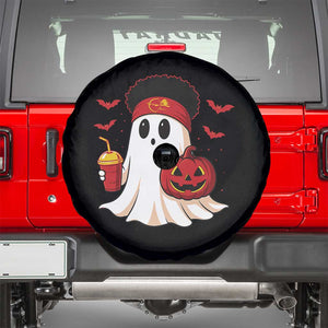 Halloween Chiefs Ghost Spare Tire Cover Pumpkin Ghost Costume TS10 Black Print Your Wear
