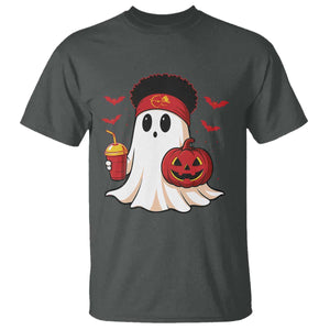 Halloween Chiefs Ghost T Shirt Pumpkin Ghost Costume TS10 Dark Heather Print Your Wear