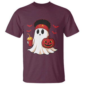 Halloween Chiefs Ghost T Shirt Pumpkin Ghost Costume TS10 Maroon Print Your Wear