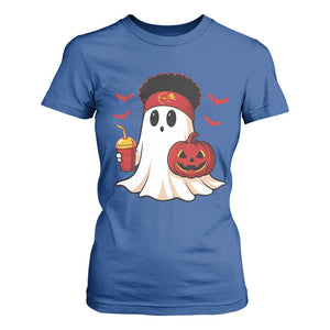 Halloween KC Ghost T Shirt For Women Pumpkin Ghost Costume Football TS10 Royal Blue Print Your Wear