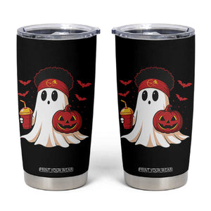 Halloween KC Ghost Tumbler Cup Pumpkin Ghost Costume Football TS10 Black Print Your Wear