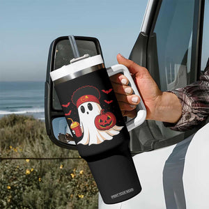 Halloween KC Ghost Tumbler With Handle Pumpkin Ghost Costume Football TS10 Print Your Wear
