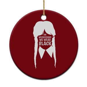 On Wednesdays We Wear Black Ceramic Ornament Goth Halloween TS10 1pc Red Print Your Wear