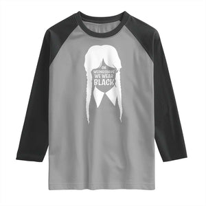 On Wednesdays We Wear Black Raglan Shirt Goth Halloween TS10 Sport Gray Black Print Your Wear