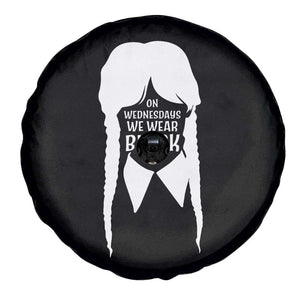 On Wednesdays We Wear Black Spare Tire Cover Goth Halloween TS10 Print Your Wear
