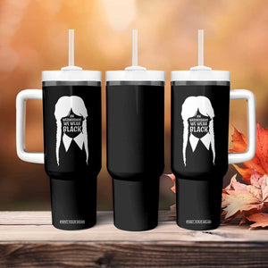 On Wednesdays We Wear Black Tumbler With Handle Goth Halloween TS10 Print Your Wear