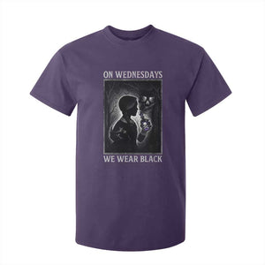 On Wednesdays We Wear Black T Shirt For Kid Tarot Card Goth Halloween TS10 Purple Print Your Wear