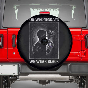 On Wednesdays We Wear Black Spare Tire Cover Tarot Card Goth Halloween TS10 Black Print Your Wear