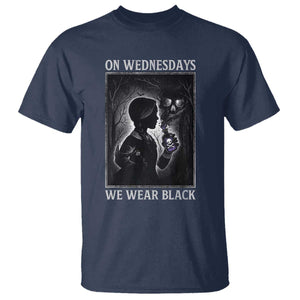 On Wednesdays We Wear Black T Shirt Tarot Card Goth Halloween TS10 Navy Print Your Wear