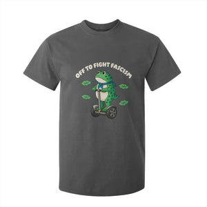 Portland Frog T Shirt For Kid Off to Fight Fascism Inflatable Costume Protest TS10 Dark Heather Print Your Wear