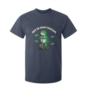 Portland Frog T Shirt For Kid Off to Fight Fascism Inflatable Costume Protest TS10 Navy Print Your Wear