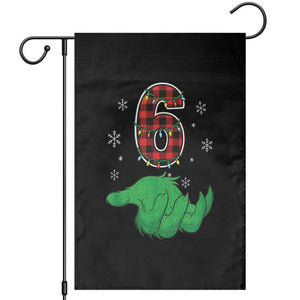 Number 6 Matching 67 Christmas Garden Flag Red Plaid Xmas Pajamas Holiday Gen Alpha Slang Meme TS10 Black Print Your Wear