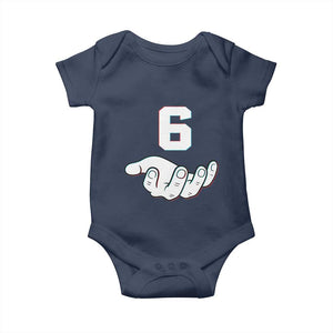 Number 6 Baby Onesie Matching 67 Meme Costume 6th Birthday 6 Years TS10 Navy Print Your Wear