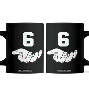 Number 6 Coffee Mug Matching 67 Meme Costume 6th Birthday 6 Years TS10 Black Print Your Wear