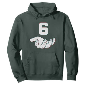 Number 6 Hoodie Matching 67 Meme Costume 6th Birthday 6 Years TS10 Dark Forest Green Print Your Wear