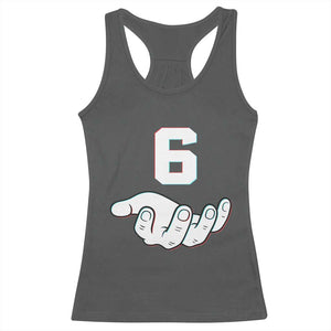 Number 6 Racerback Tank Top Matching 67 Meme Costume 6th Birthday 6 Years TS10 Dark Heather Print Your Wear