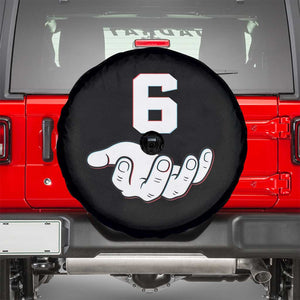 Number 6 Spare Tire Cover Matching 67 Meme Costume 6th Birthday 6 Years TS10 Black Print Your Wear