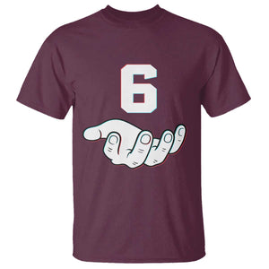 Number 6 T Shirt Matching 67 Meme Costume 6th Birthday 6 Years TS10 Maroon Print Your Wear