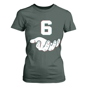 Number 6 T Shirt For Women Matching 67 Meme Costume 6th Birthday 6 Years TS10 Dark Forest Green Print Your Wear