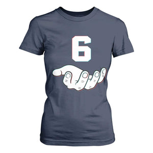 Number 6 T Shirt For Women Matching 67 Meme Costume 6th Birthday 6 Years TS10 Navy Print Your Wear