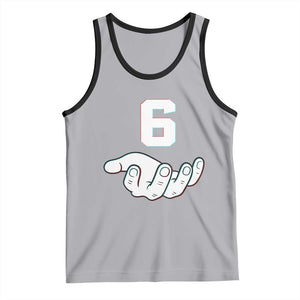 Number 6 Tank Top Matching 67 Meme Costume 6th Birthday 6 Years TS10 Athletic Heather Black Print Your Wear