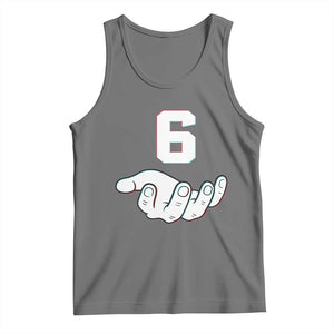 Number 6 Tank Top Matching 67 Meme Costume 6th Birthday 6 Years TS10 Black Heather Print Your Wear