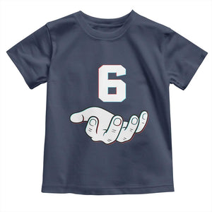 Number 6 Toddler T Shirt Matching 67 Meme Costume 6th Birthday 6 Years TS10 Navy Print Your Wear