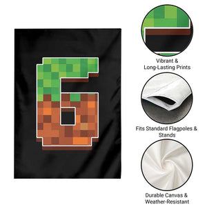 Number 6 Garden Flag Game Matching 67 Meme Costume 6th Birthday 6 Years TS10 Print Your Wear