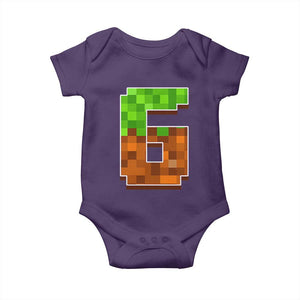 Number 6 Baby Onesie Game Matching 67 Meme Costume 6th Birthday 6 Years TS10 Purple Print Your Wear