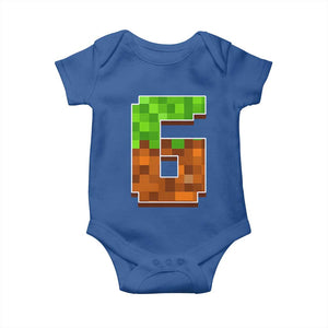 Number 6 Baby Onesie Game Matching 67 Meme Costume 6th Birthday 6 Years TS10 Royal Blue Print Your Wear
