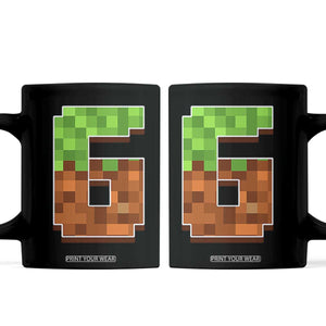 Number 6 Coffee Mug Game Matching 67 Meme Costume 6th Birthday 6 Years TS10 Black Print Your Wear