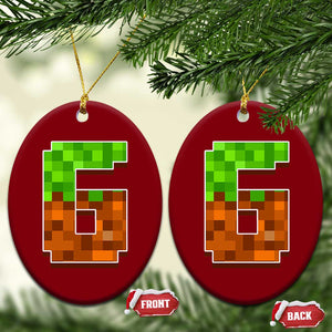Number 6 Ceramic Ornament Game Matching 67 Meme Costume 6th Birthday 6 Years TS10 Print Your Wear