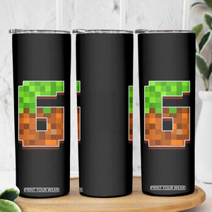 Number 6 Skinny Tumbler Game Matching 67 Meme Costume 6th Birthday 6 Years TS10 Print Your Wear
