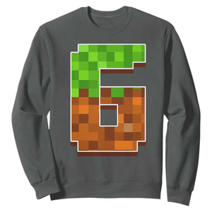 Number 6 Sweatshirt Game Matching 67 Meme Costume 6th Birthday 6 Years TS10 Dark Heather Print Your Wear