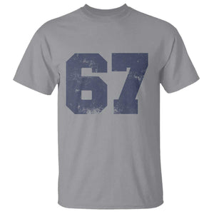 Number 67 T Shirt Numbered Uniform Sports Jersey Team 67th Birthday TS10 Sport Gray Print Your Wear