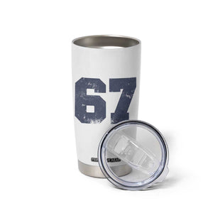 Number 67 Tumbler Cup Numbered Uniform Sports Jersey Team 67th Birthday TS10 Print Your Wear