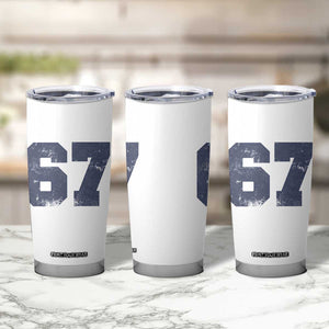 Number 67 Tumbler Cup Numbered Uniform Sports Jersey Team 67th Birthday TS10 Print Your Wear