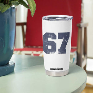 Number 67 Tumbler Cup Numbered Uniform Sports Jersey Team 67th Birthday TS10 Print Your Wear