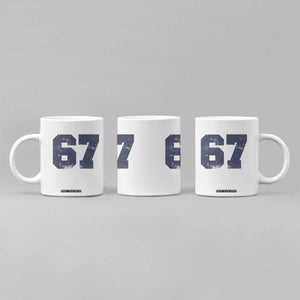 Number 67 Coffee Mug Numbered Uniform Sports Jersey Team 67th Birthday TS10 Print Your Wear
