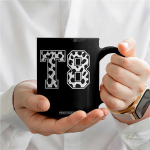 T8 Jersey Number Coffee Mug Y2k Leopard Number Concert Inspired Outfit Varsity Sports TS10 Print Your Wear