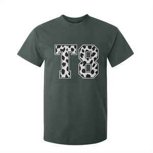 T8 Jersey Number T Shirt For Kid Y2k Leopard Number Concert Inspired Outfit Varsity Sports TS10 Dark Forest Green Print Your Wear