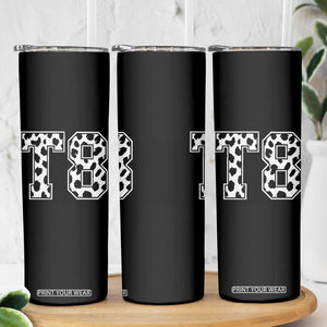 T8 Jersey Number Skinny Tumbler Y2k Leopard Number Concert Inspired Outfit Varsity Sports TS10 Print Your Wear