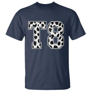 T8 Jersey Number T Shirt Y2k Leopard Number Concert Inspired Outfit Varsity Sports TS10 Navy Print Your Wear