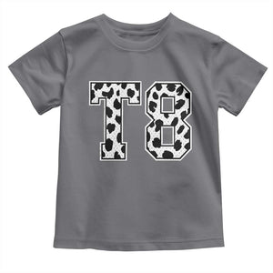 T8 Jersey Number Toddler T Shirt Y2k Leopard Number Concert Inspired Outfit Varsity Sports TS10 Charcoal Print Your Wear